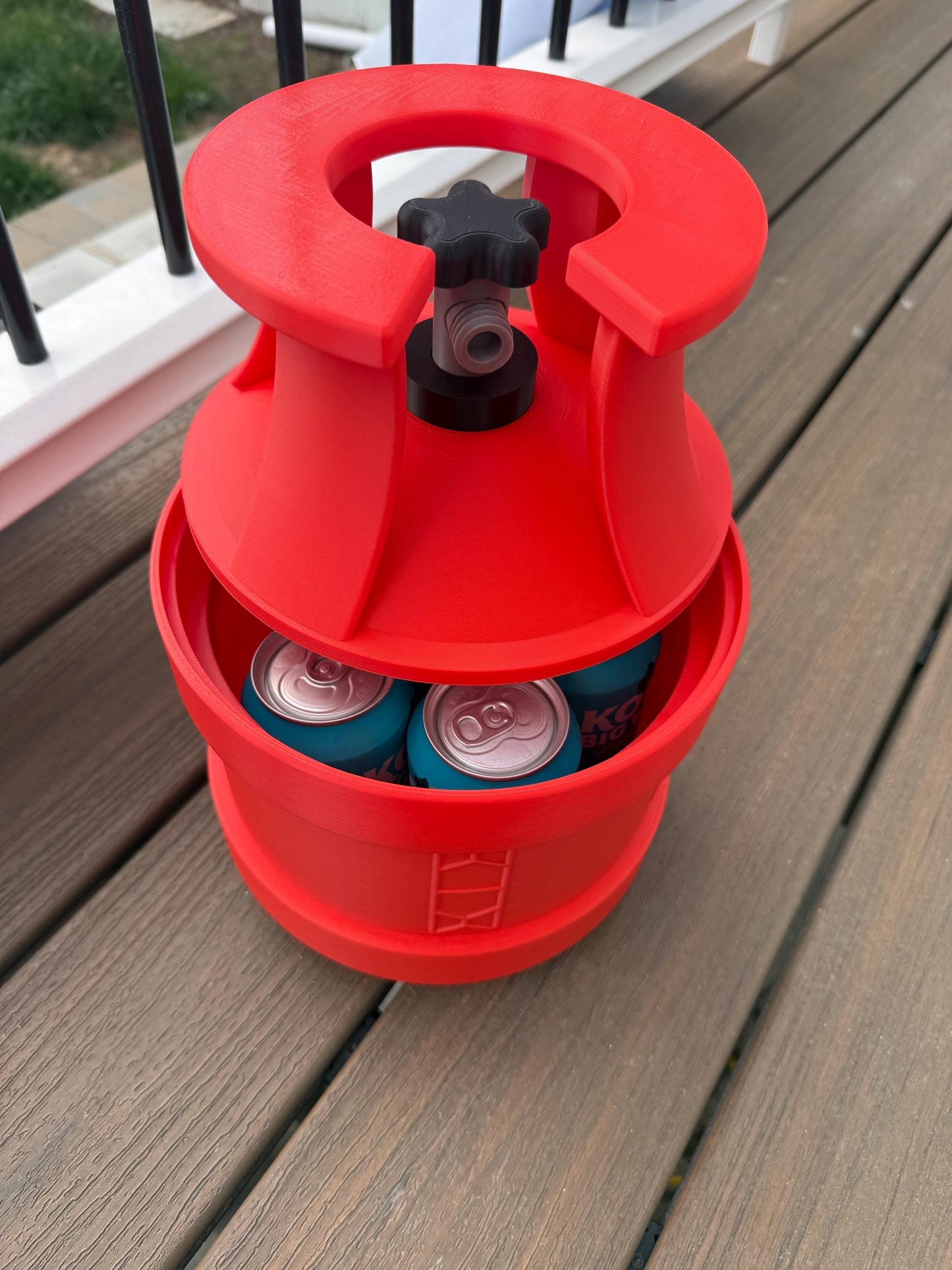 Arc Raiders Synthesized Fuel Can Cooler & Stash Box – Holds 5 Cans with Ice – Hidden Storage – Extraction Shooter Fan Gift – Gamer Decor