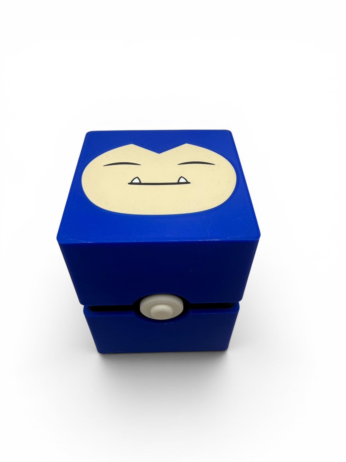 Custom Pokémon character deck box with Charizard face design compatible with TCG card sleeves